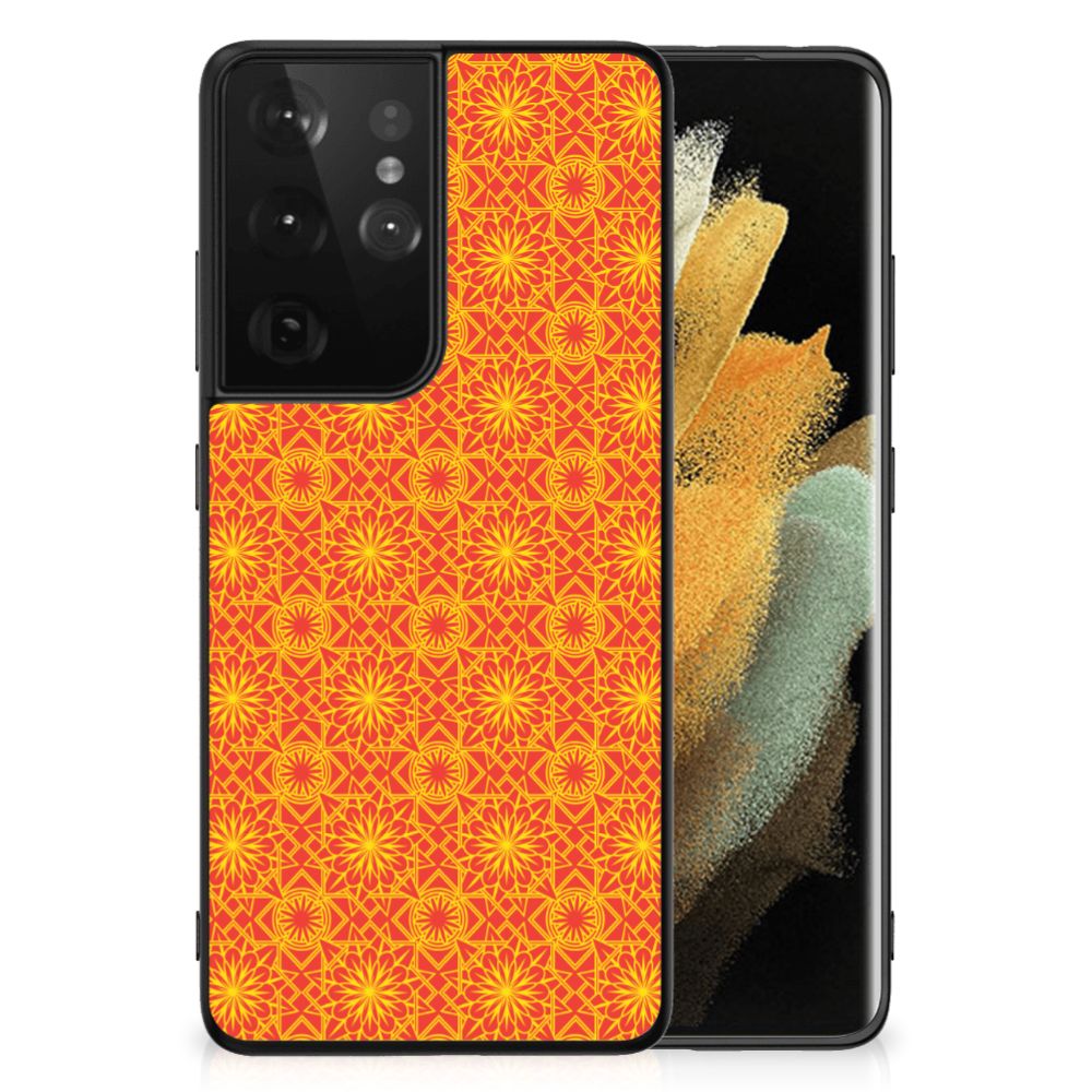 Samsung Galaxy S21 Ultra Back Case Batik Oranje B2C Telecom