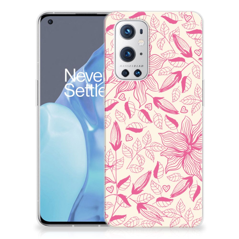 OnePlus 9 Pro TPU Case Pink Flowers