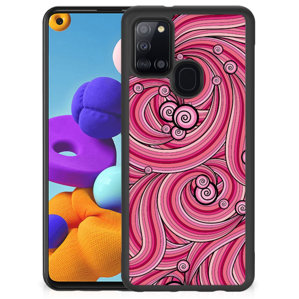 Samsung Galaxy A21s Case Swirl Pink