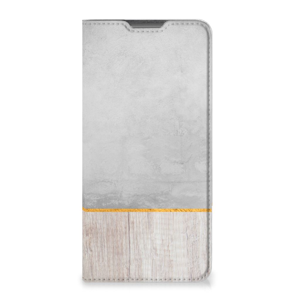Motorola Moto G52 | Moto G82 Book Wallet Case Wood Concrete - B2C Telecom