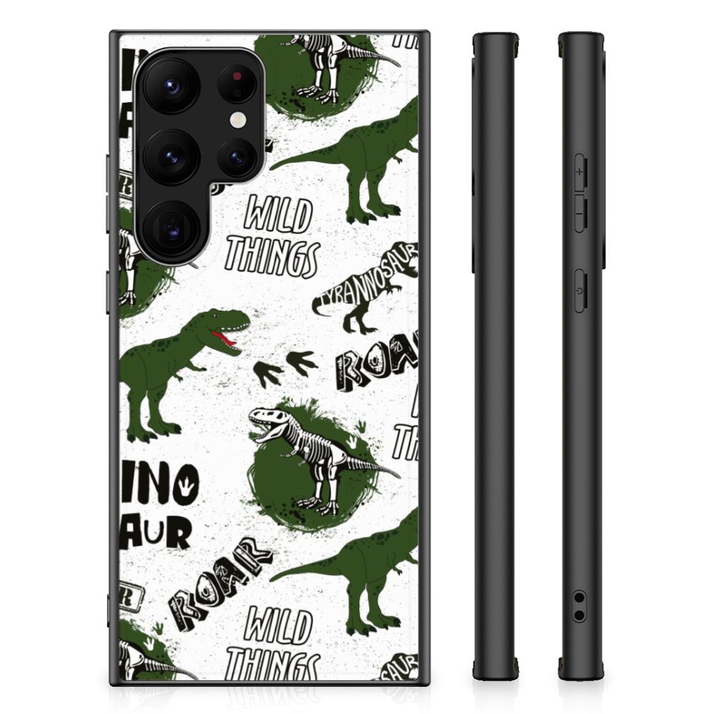 Dierenprint Telefoonhoesje voor Samsung Galaxy S23 Ultra Dinosaurus B2C Telecom