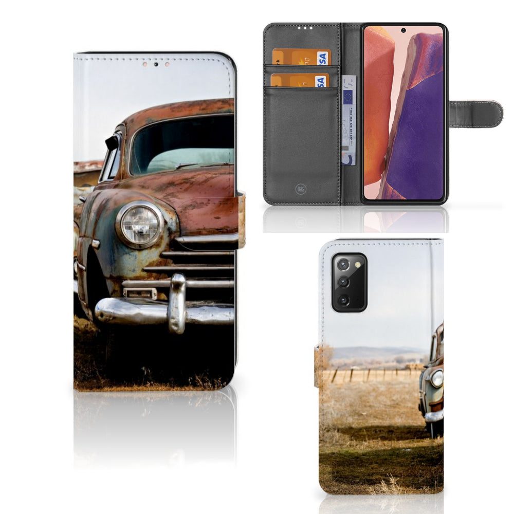 Samsung Galaxy Note 20 Telefoonhoesje met foto Vintage Auto