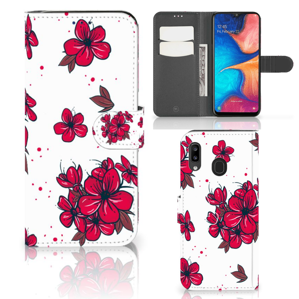 Samsung Galaxy A30 Hoesje Blossom Red