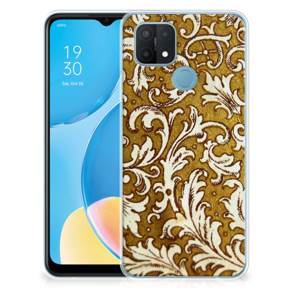 Siliconen Hoesje OPPO A15 Barok Goud B2C Telecom