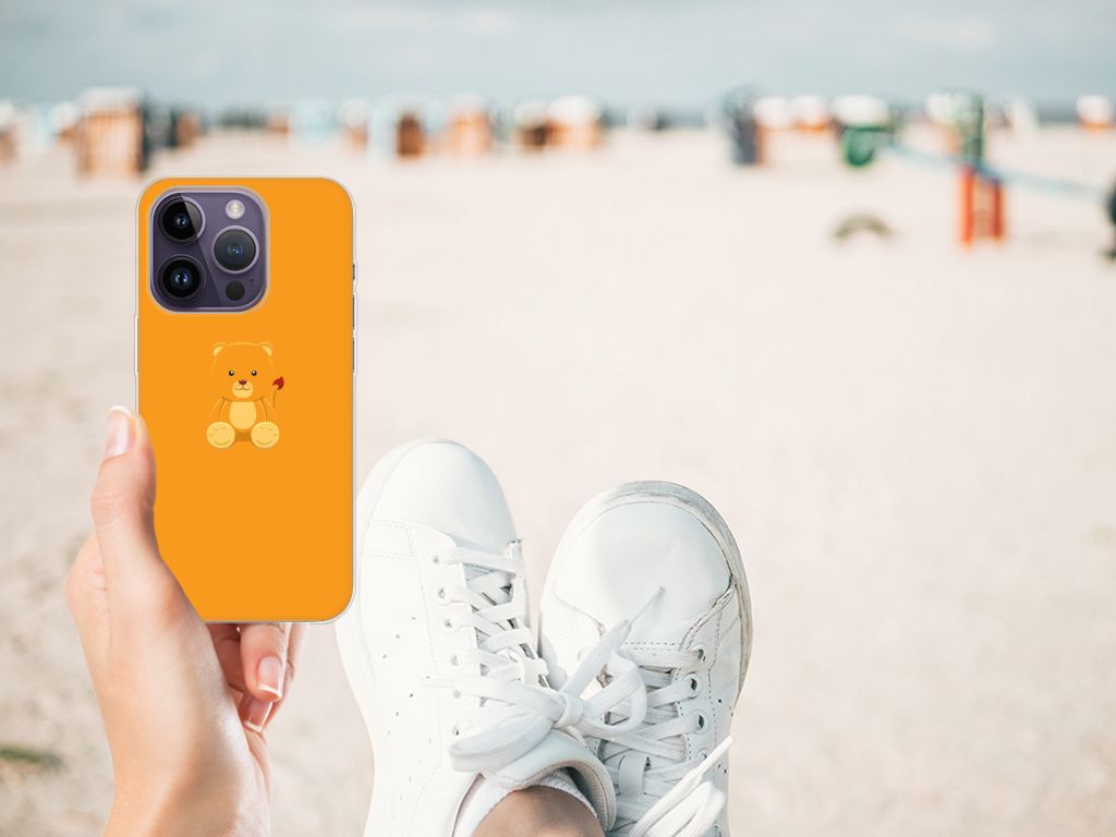Apple iPhone 14 Pro Telefoonhoesje met Naam Baby Beer B2C Telecom