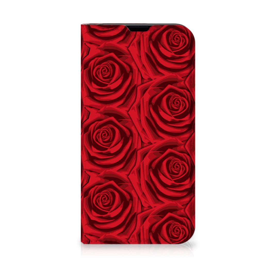 iPhone 13 Mini Smart Cover Red Roses met prachtig rozenpatroon đš