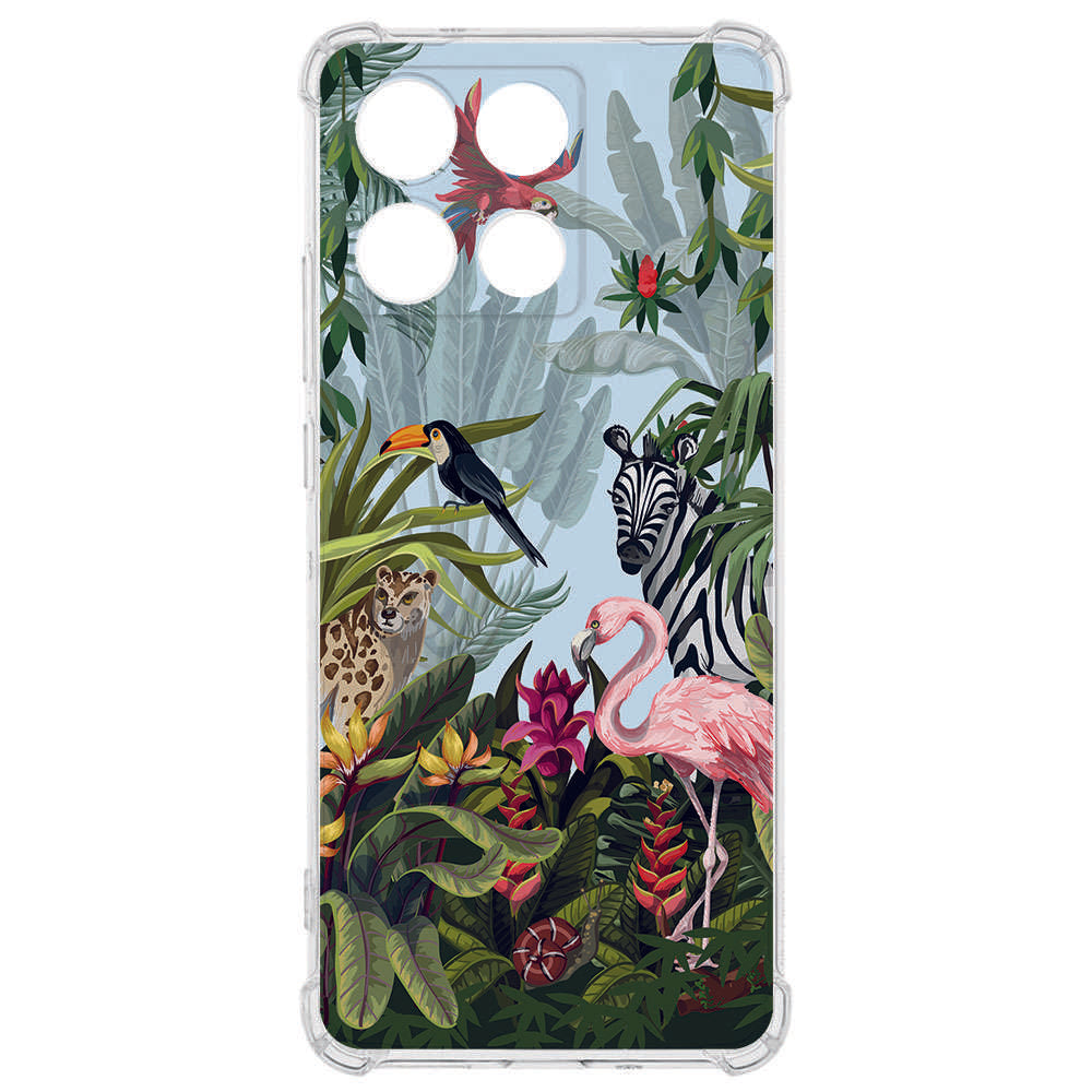 TPU Telefoonhoesje Motorola Moto G56 - Jungle backcover