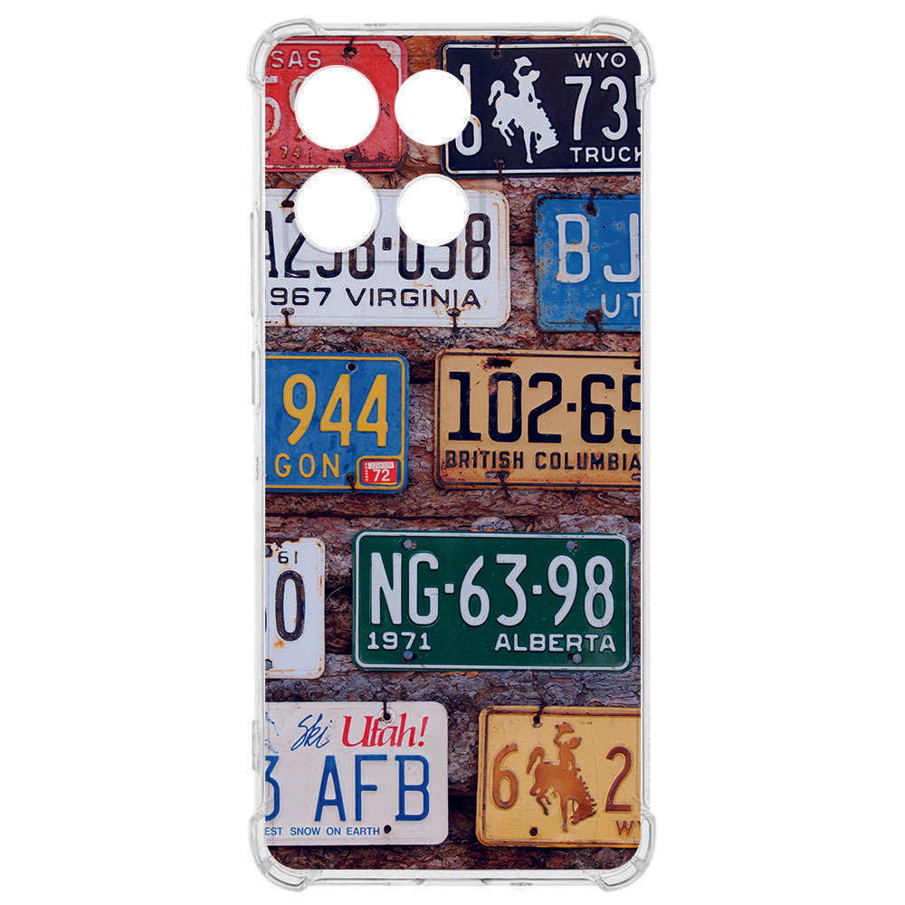 TPU Telefoonhoesje Motorola Moto G56 - Kentekenplaten backcover