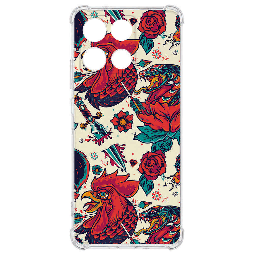 TPU Telefoonhoesje Motorola Moto G56 - Old Skool backcover