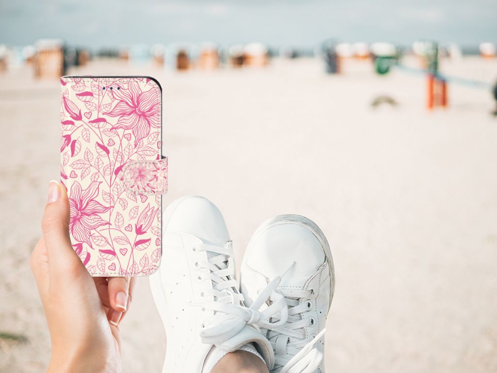 Samsung Galaxy S10e Hoesje Pink Flowers