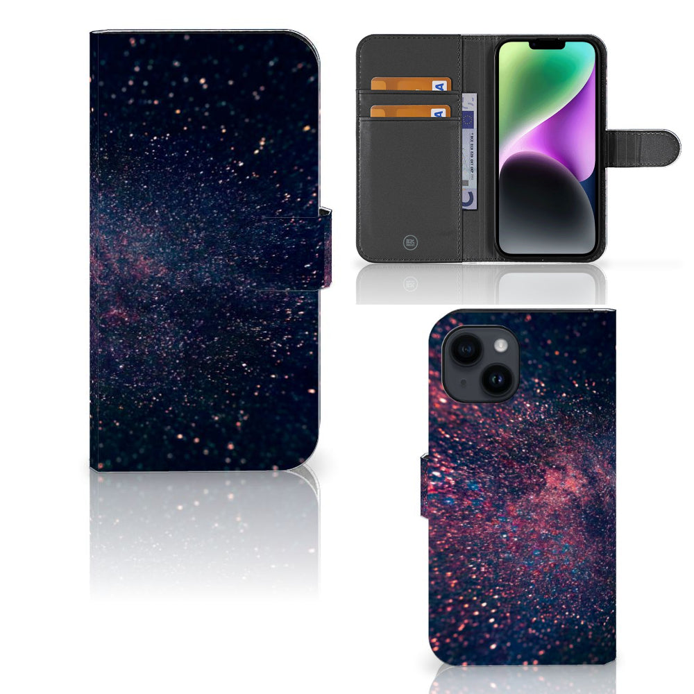 iPhone 15 Book Case Stars
