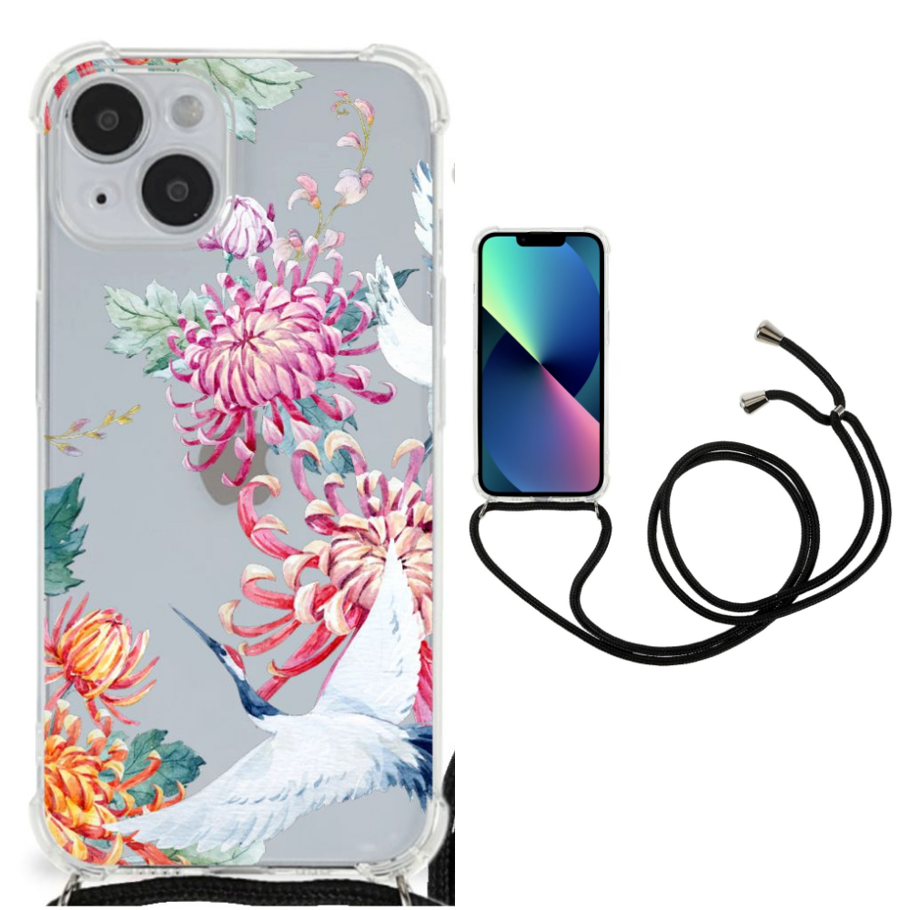 iPhone 14 Case Anti-shock Bird Flowers B2C Telecom
