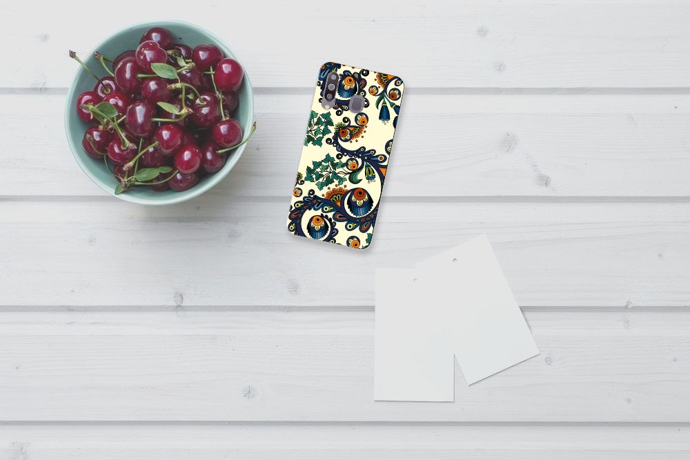 Siliconen Hoesje Samsung Galaxy M30 Barok Flower
