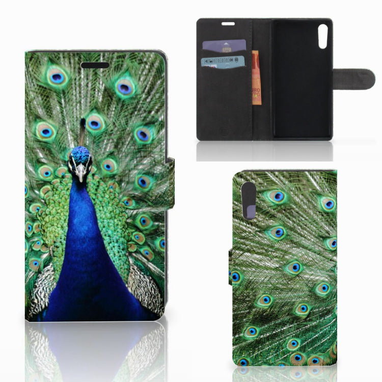 Sony Xperia XZ | Sony Xperia XZs Telefoonhoesje met Pasjes Pauw