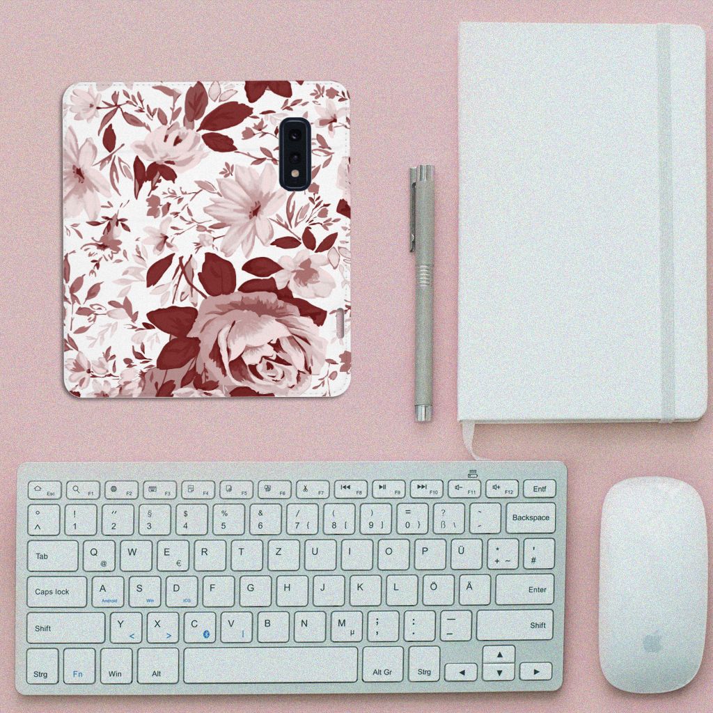 Bookcase Samsung Galaxy S10e Watercolor Flowers