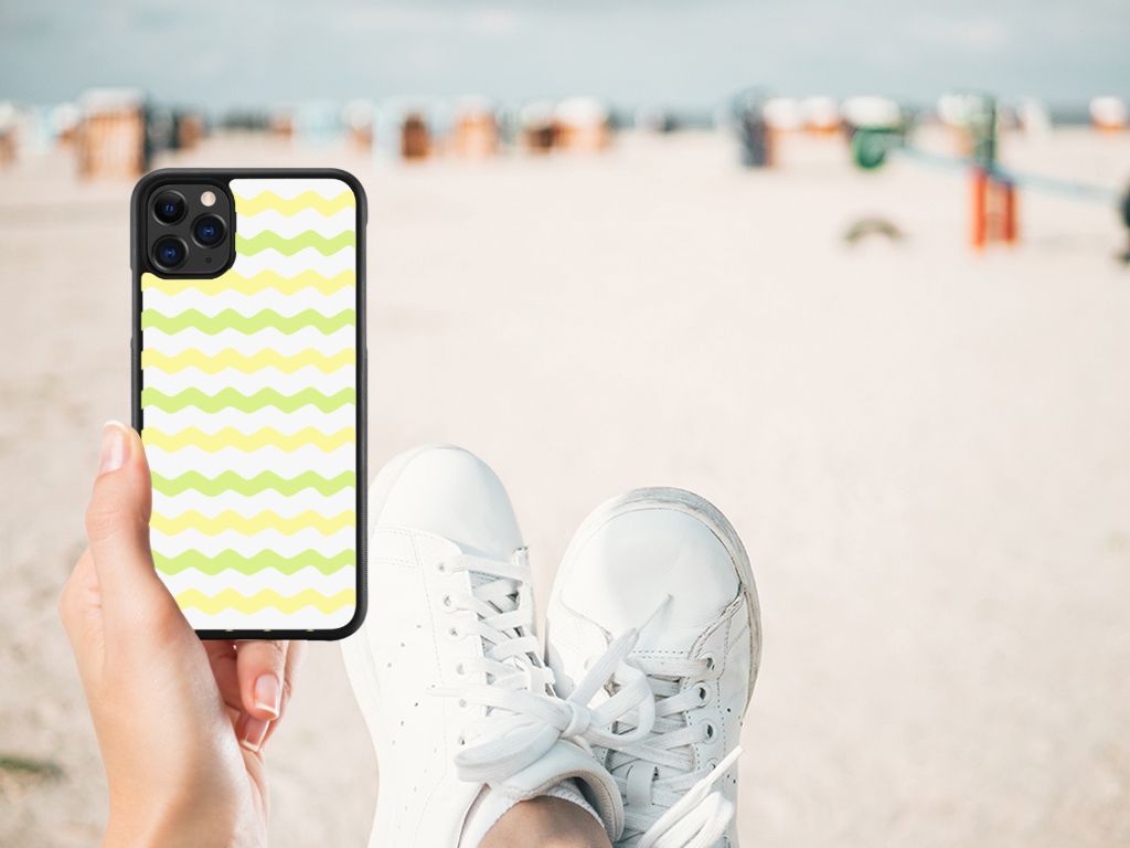 Apple iPhone 11 Pro Max Bumper Case Waves Yellow B2C Telecom