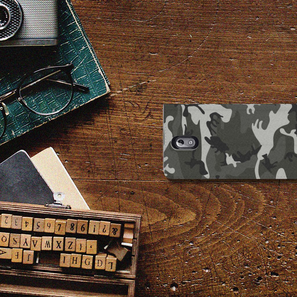 Nokia 3.1 (2018) Hoesje met Magneet Army Light