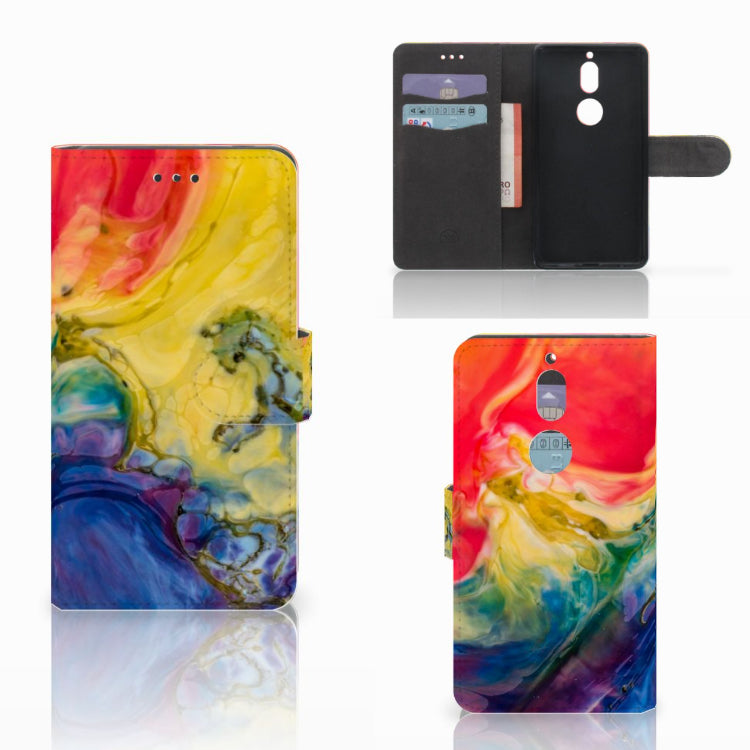 Hoesje Nokia 7 Watercolor Dark