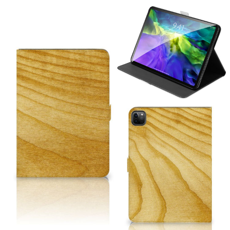 iPad Pro 11 2020/2021/2022 Tablet Book Cover Licht Hout