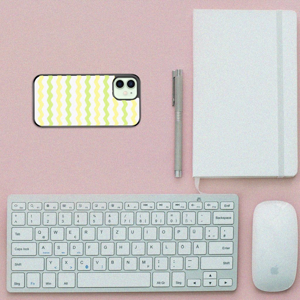 iPhone 12 Mini Bumper Case Waves Yellow B2C Telecom