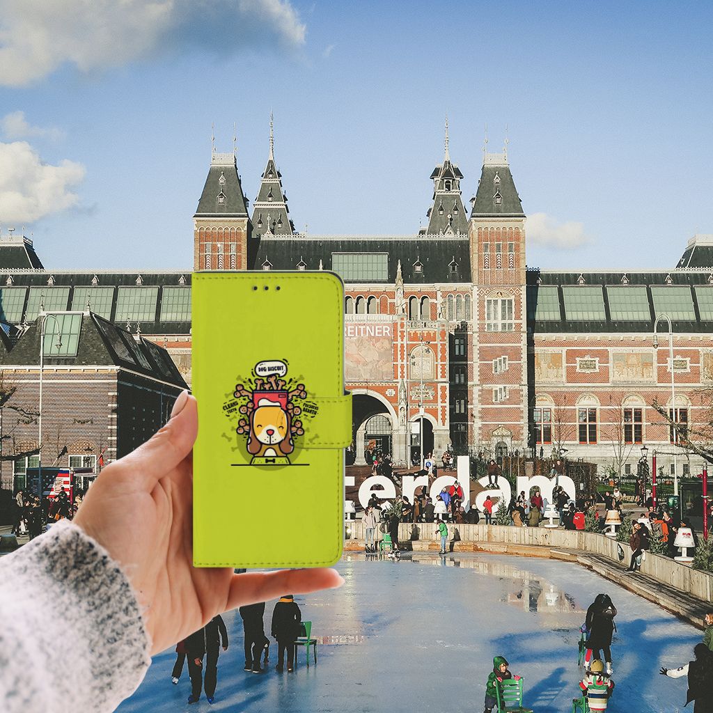Huawei P10 Lite Leuk Hoesje Doggy Biscuit
