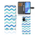OPPO A53 | OPPO A53s Telefoon Hoesje Zigzag Blauw