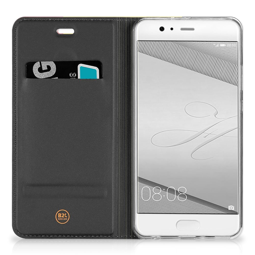 Huawei P10 Plus Standcase Belgische Vlag - B2C Telecom