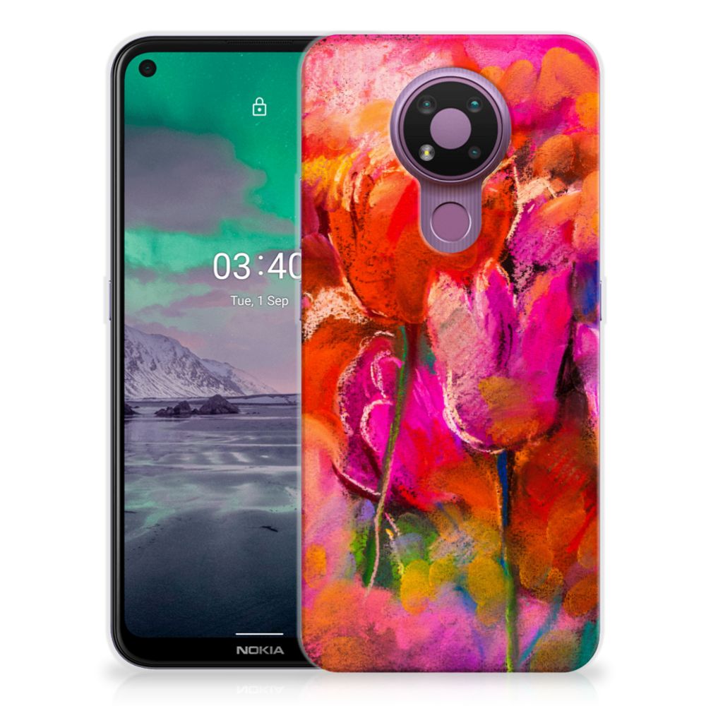 Hoesje maken Nokia 3.4 Tulips B2C Telecom