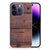 Apple iPhone 14 Pro Bumper Hoesje Old Wood met unieke houtprint achterzijde.