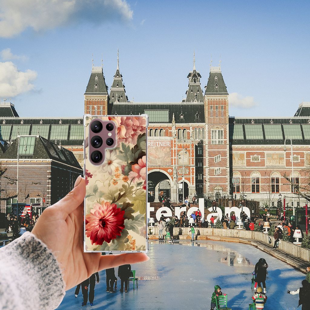 Case voor Samsung Galaxy S23 Ultra Bloemen B2C Telecom