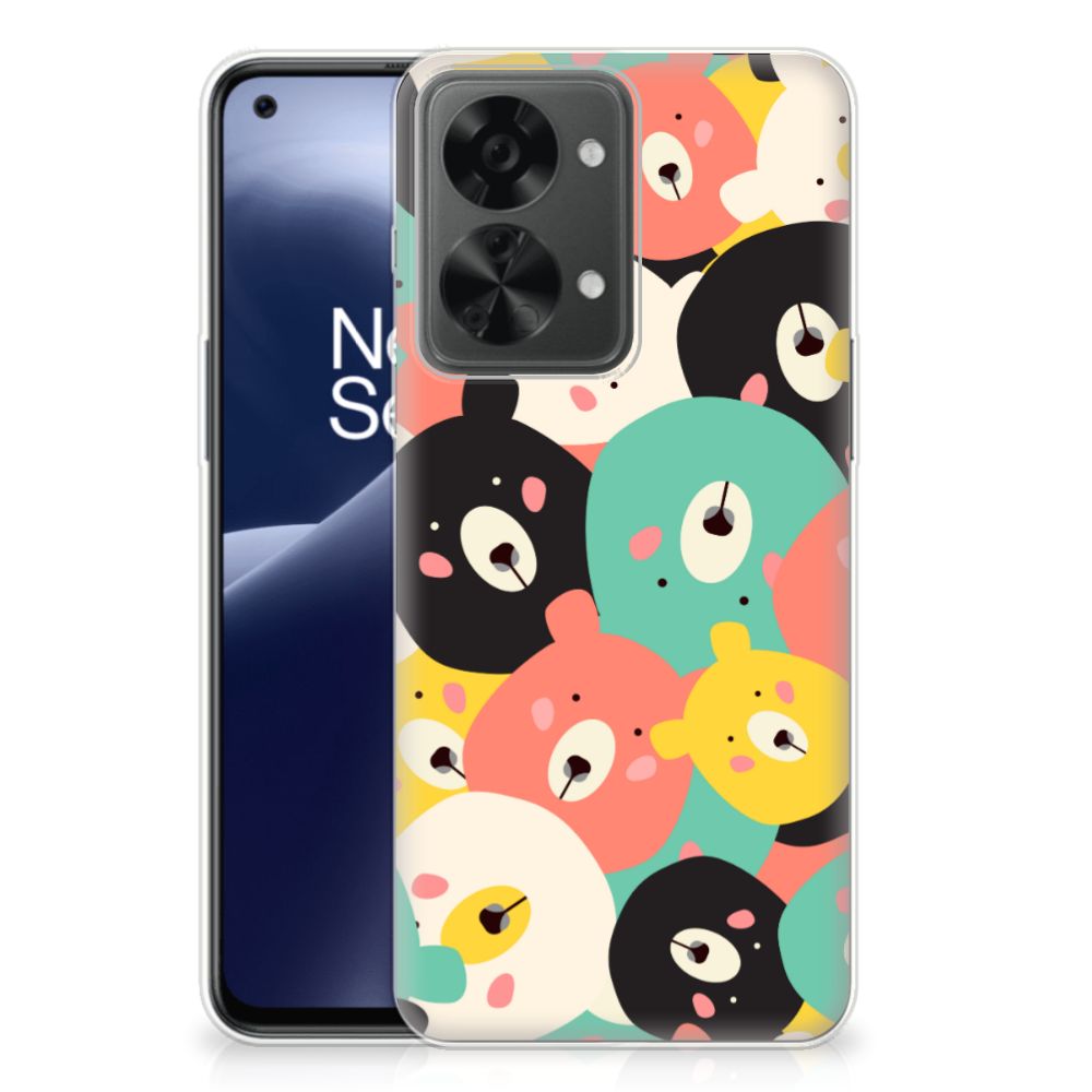 OnePlus Nord 2T Telefoonhoesje met Naam Bears B2C Telecom
