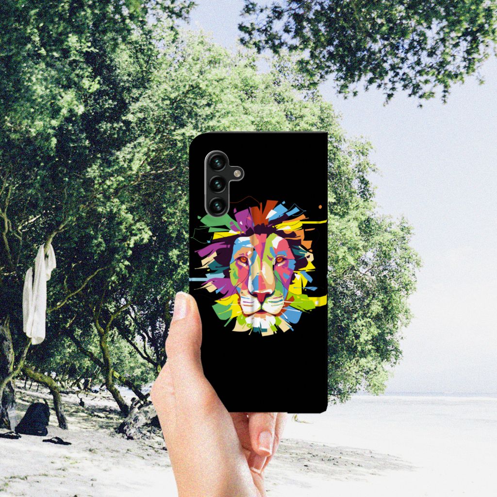 Samsung Galaxy A13 (5G) | Samsung Galaxy A04s Magnet Case Lion Color - B2C Telecom