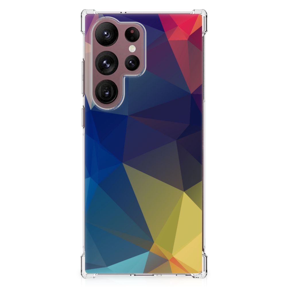 Samsung Galaxy S23 Ultra Shockproof Case Polygon Dark B2C Telecom
