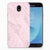 Samsung Galaxy J7 2017 | J7 Pro TPU Siliconen Hoesje Marble Pink - Origineel Cadeau Vriendin