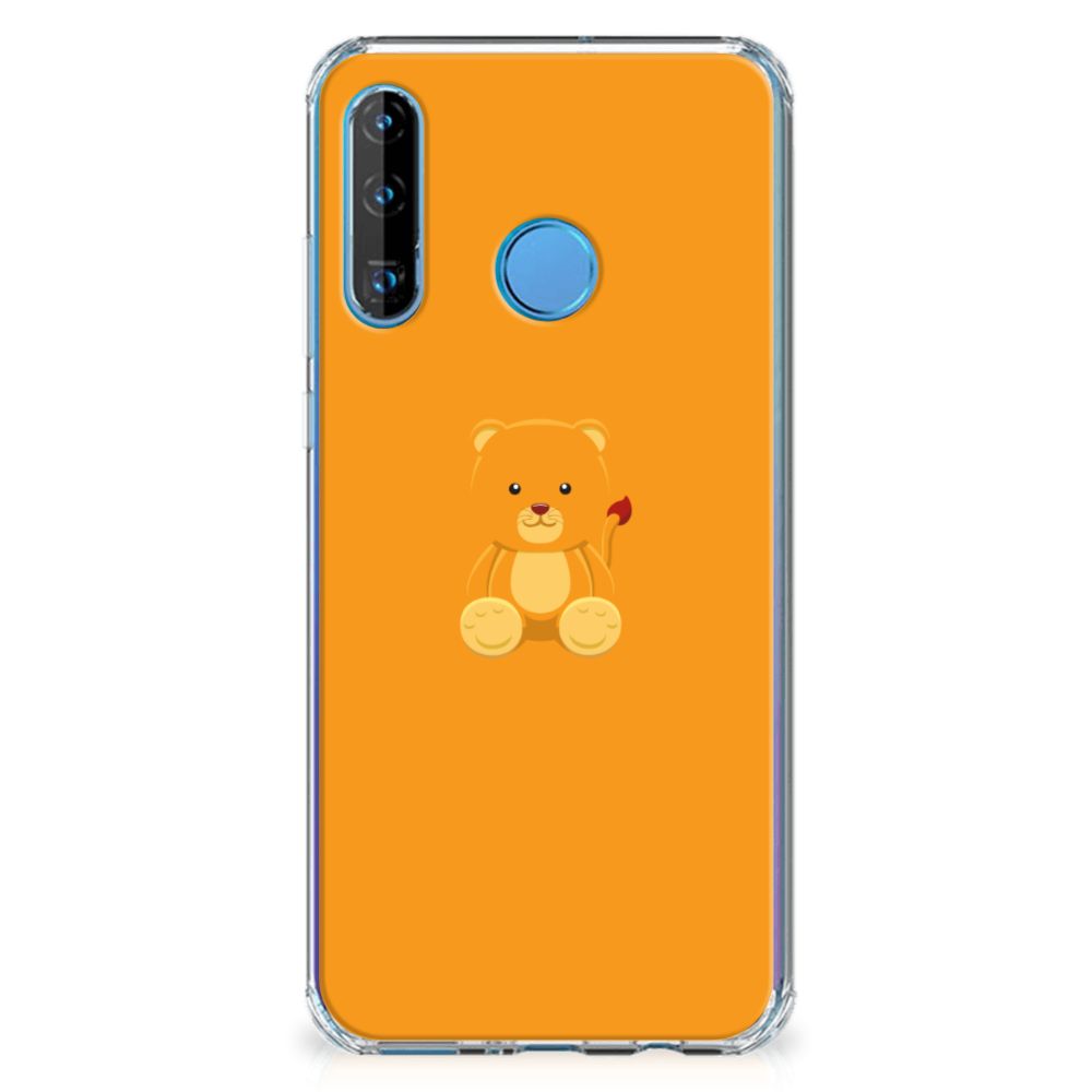 Huawei P30 Lite Stevig Bumper Hoesje Baby Beer