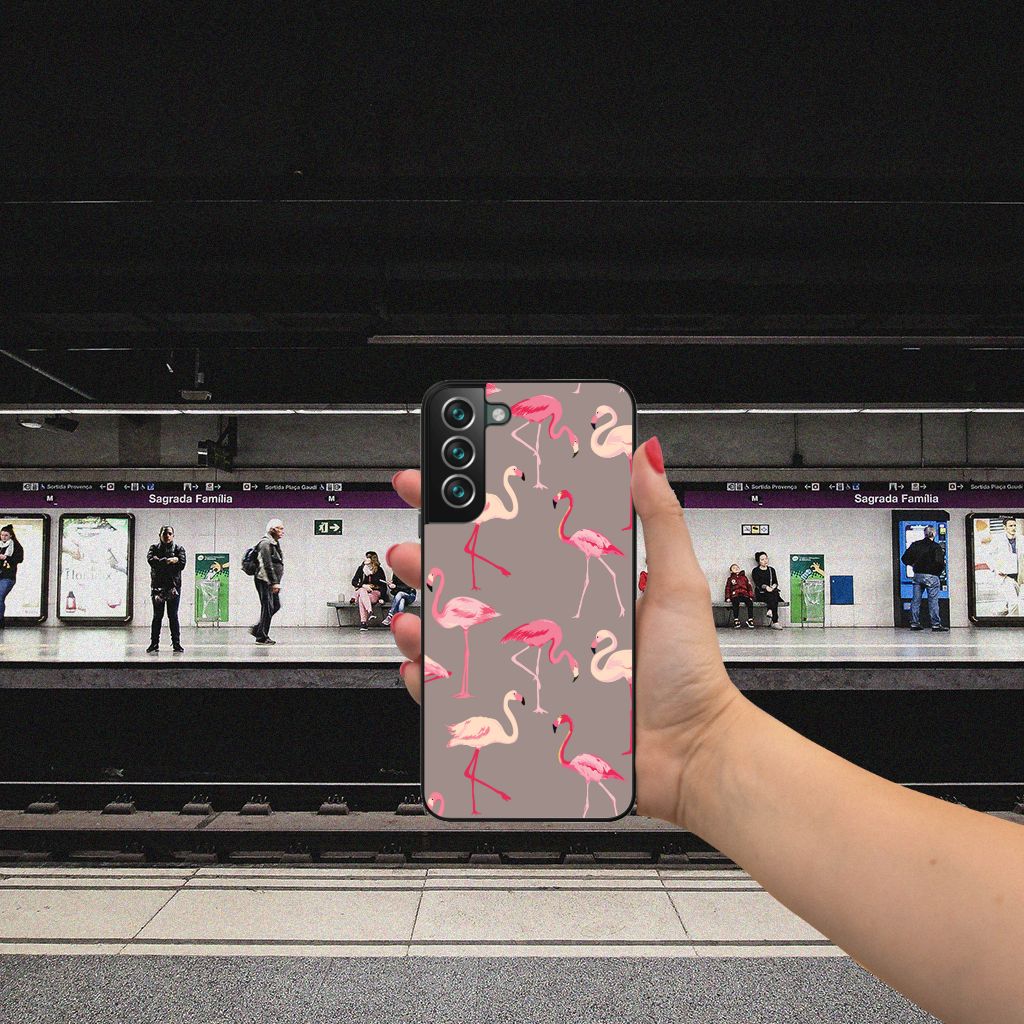 Samsung Galaxy S22 Plus Dierenprint Telefoonhoesje Flamingo B2C Telecom
