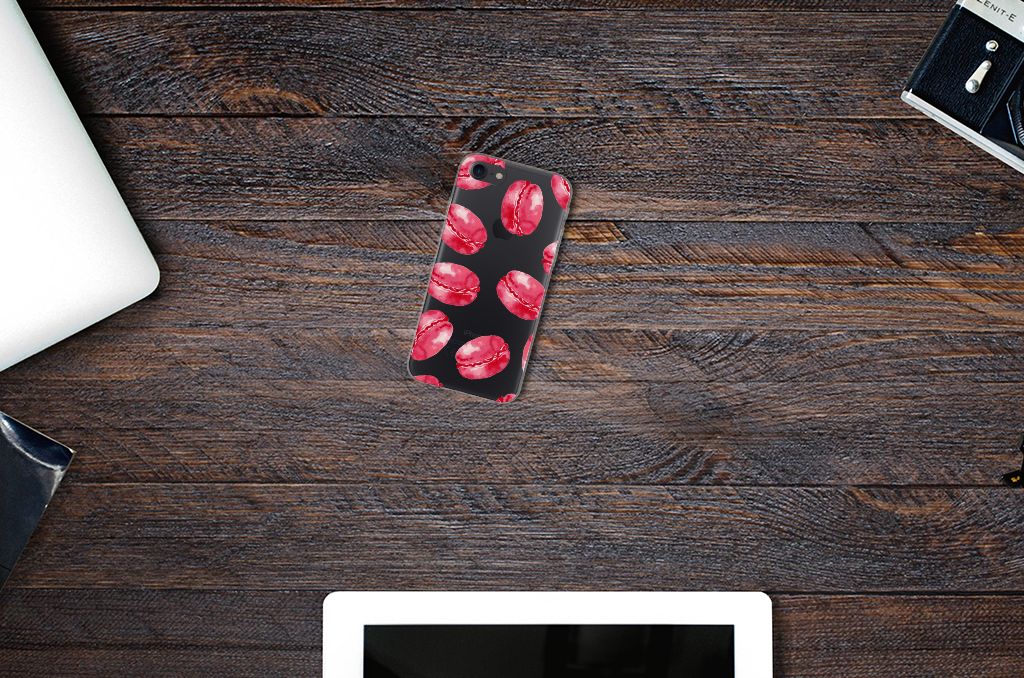 iPhone SE 2022 | SE 2020 | 8 | 7 Siliconen Case Pink Macarons