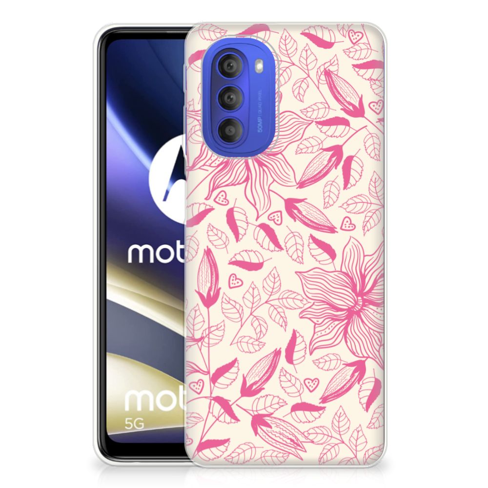 Motorola Moto G51 5G TPU Case Pink Flowers