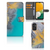 Samsung Galaxy A14 4G Bookcase Marble Blue Gold with interior card slots and vibrant marble design.