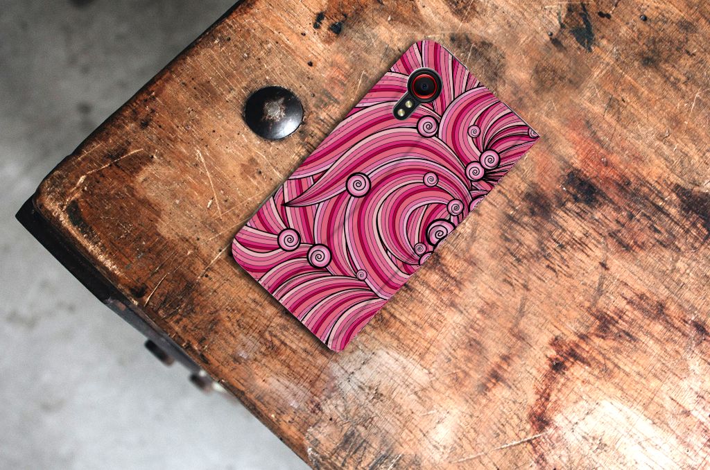 Samsung Galaxy Xcover 5 Bookcase Swirl Pink - B2C Telecom