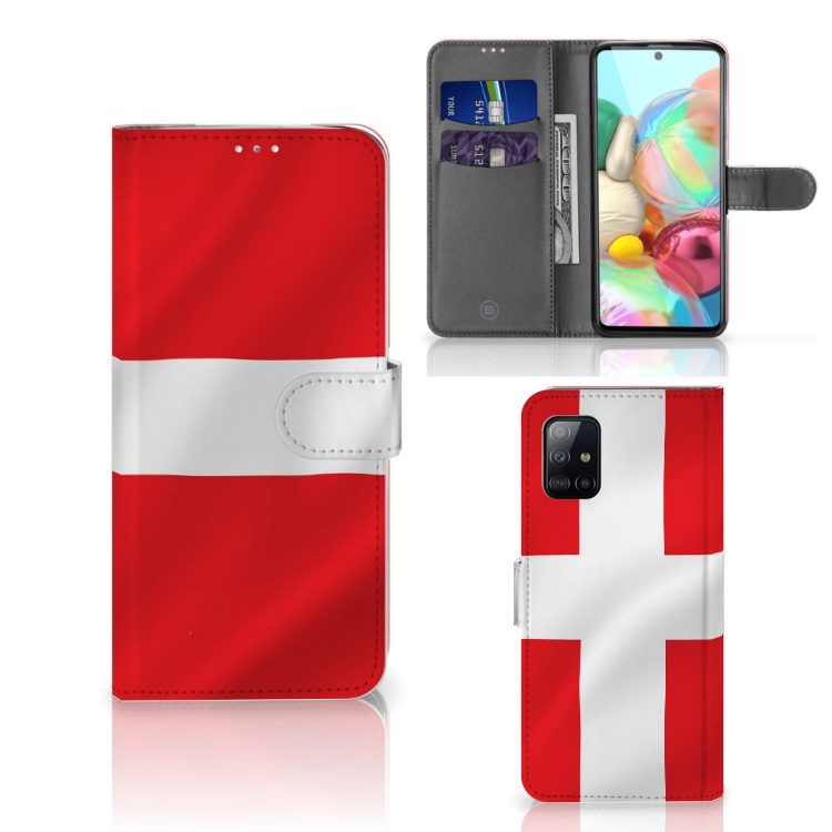 Samsung Galaxy A71 Bookstyle Case Denemarken