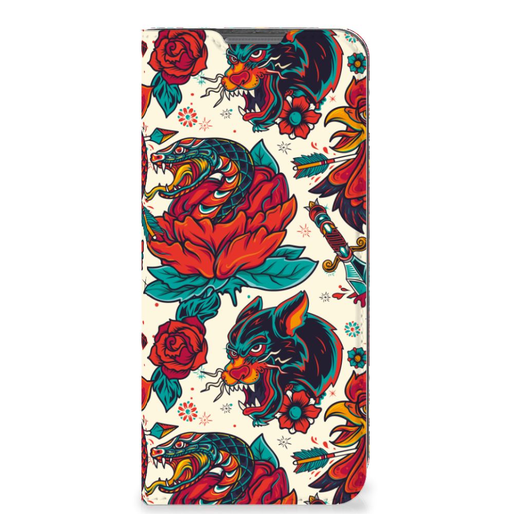 Stand Case voor OPPO A77 5G | A57 5G Old Skool - B2C Telecom