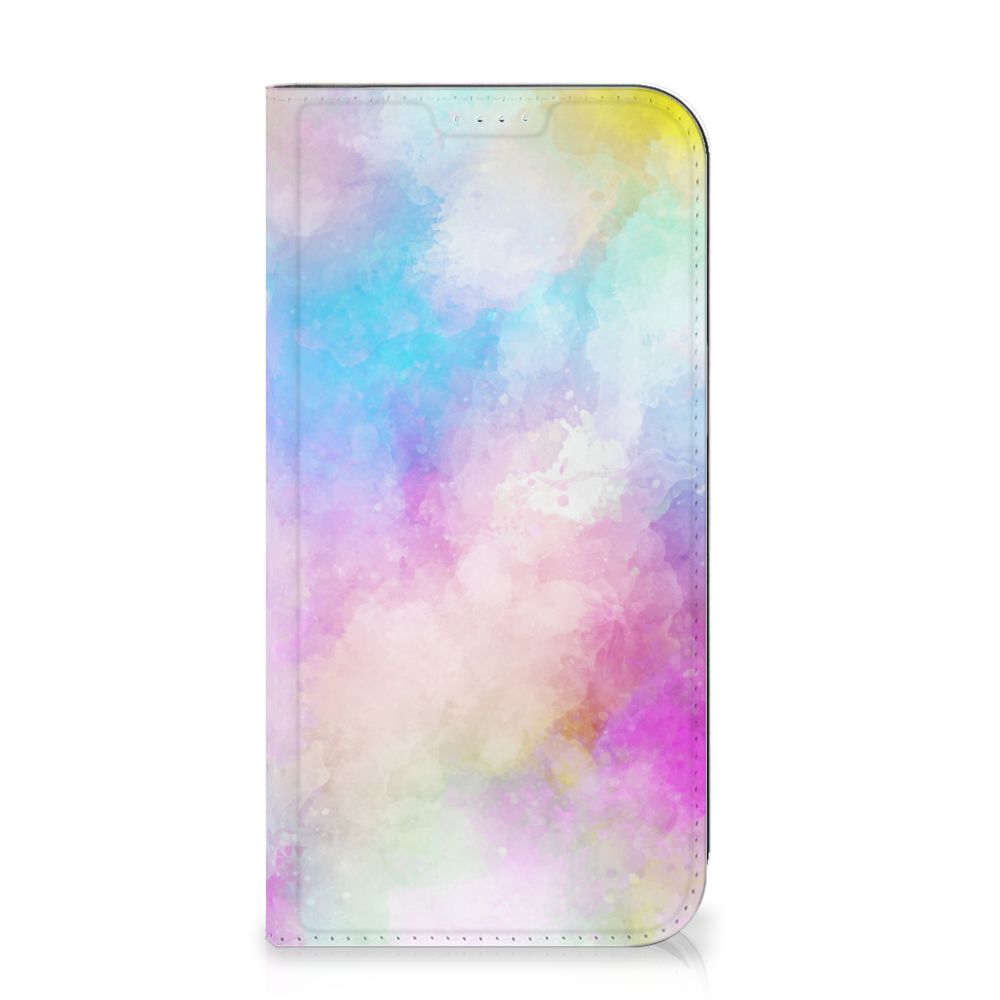 Bookcase iPhone 15 Plus Watercolor Light met een prachtig kleurrijk ontwerp in waterverfstijl đ¨.