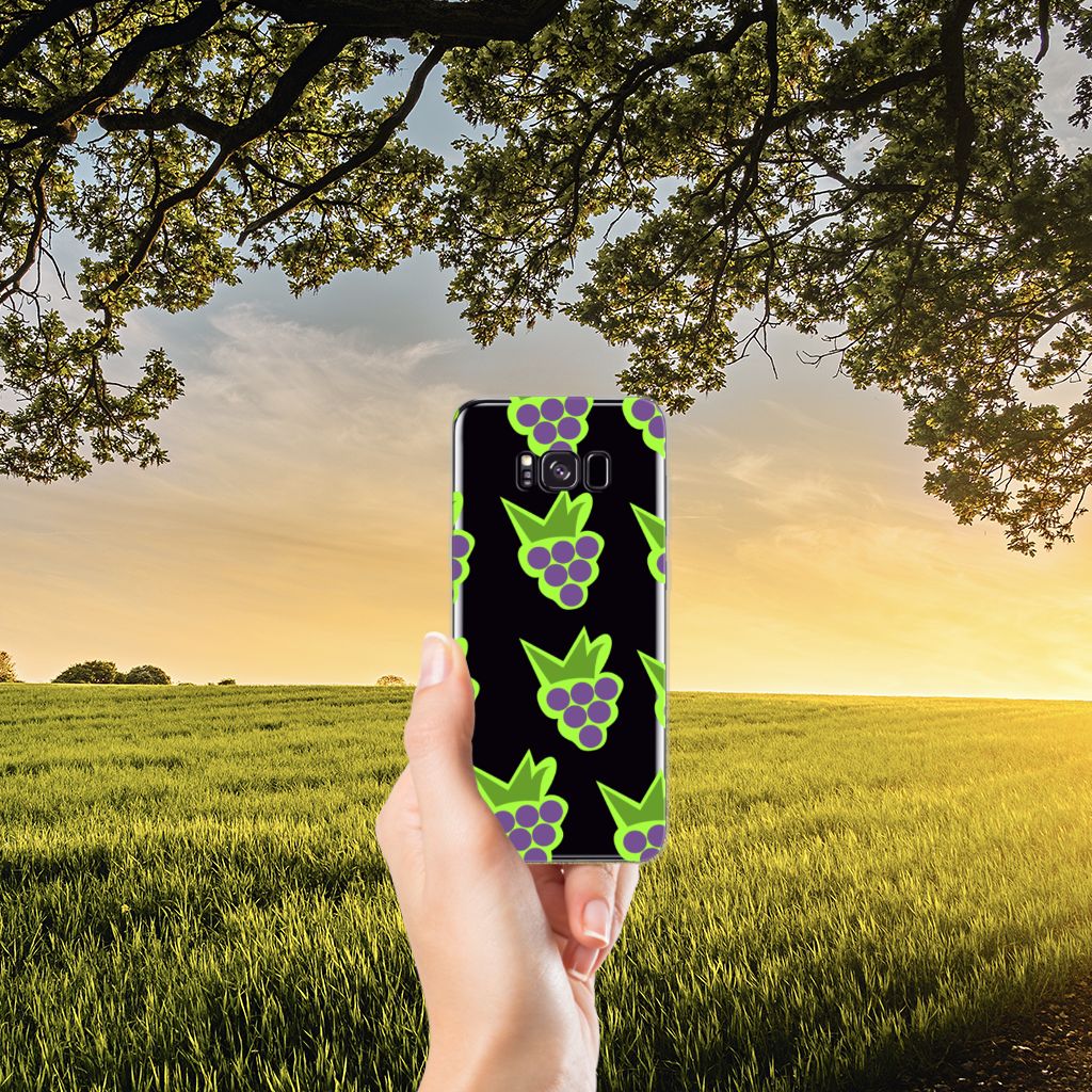 Samsung Galaxy S8 Plus Siliconen Case Druiven