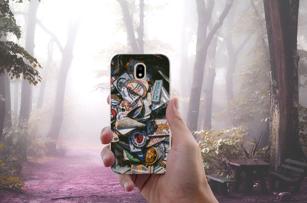 Samsung Galaxy J5 2017 Siliconen Hoesje met foto Badges