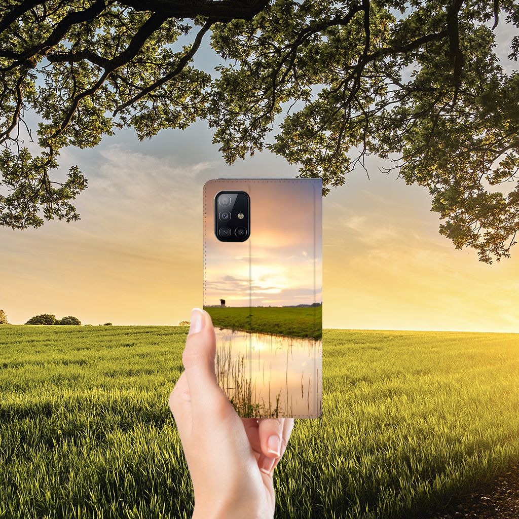 Samsung Galaxy A71 Hoesje maken Koe - B2C Telecom