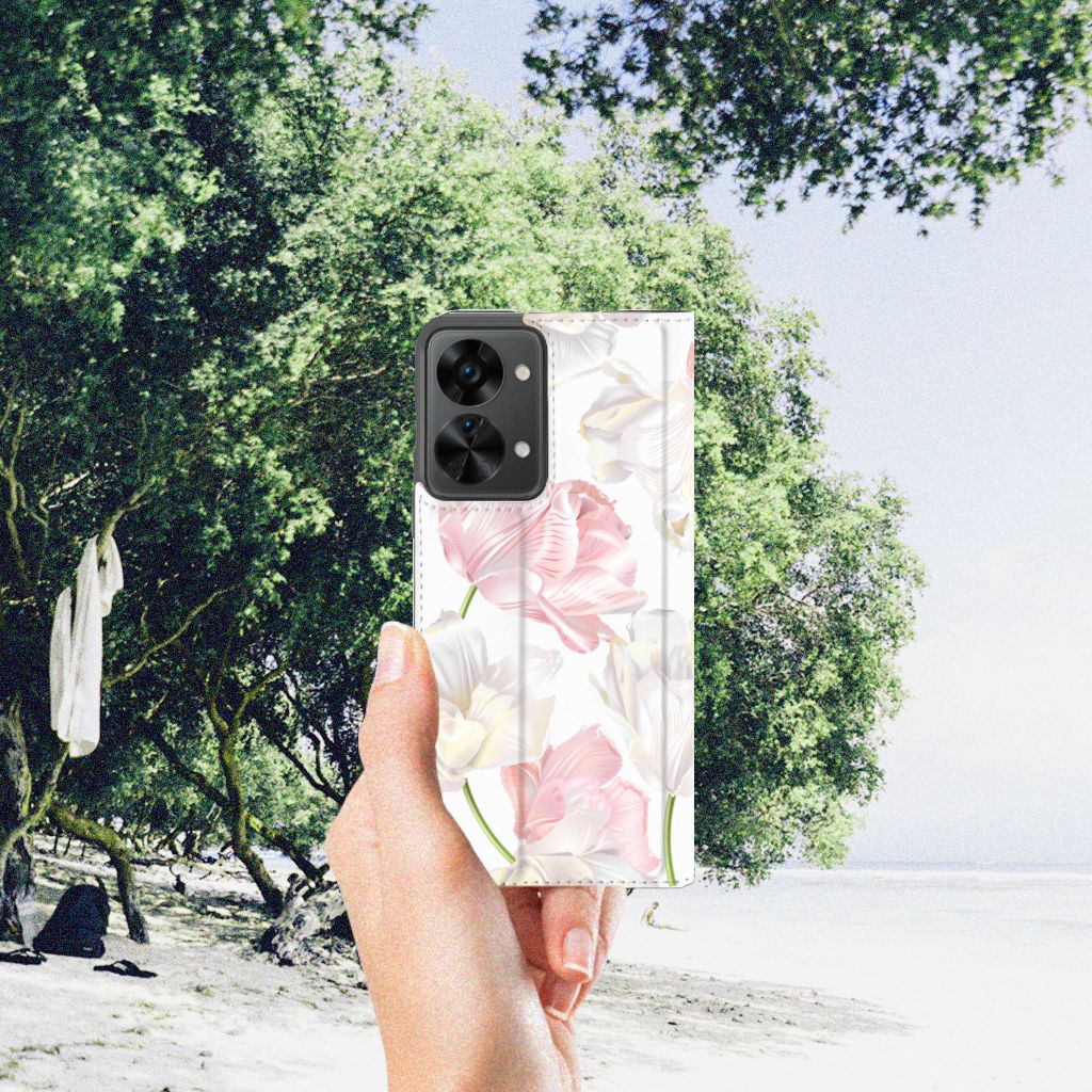 OnePlus Nord 2T Smart Cover Lovely Flowers - B2C Telecom