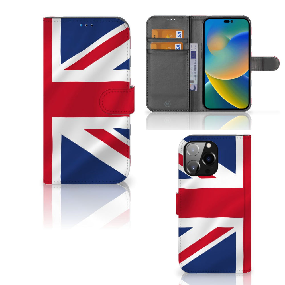 iPhone 14 Pro Max Bookstyle Case Groot-Brittannië