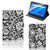 Lenovo Tab E10 Tablet Cover Black Flowers