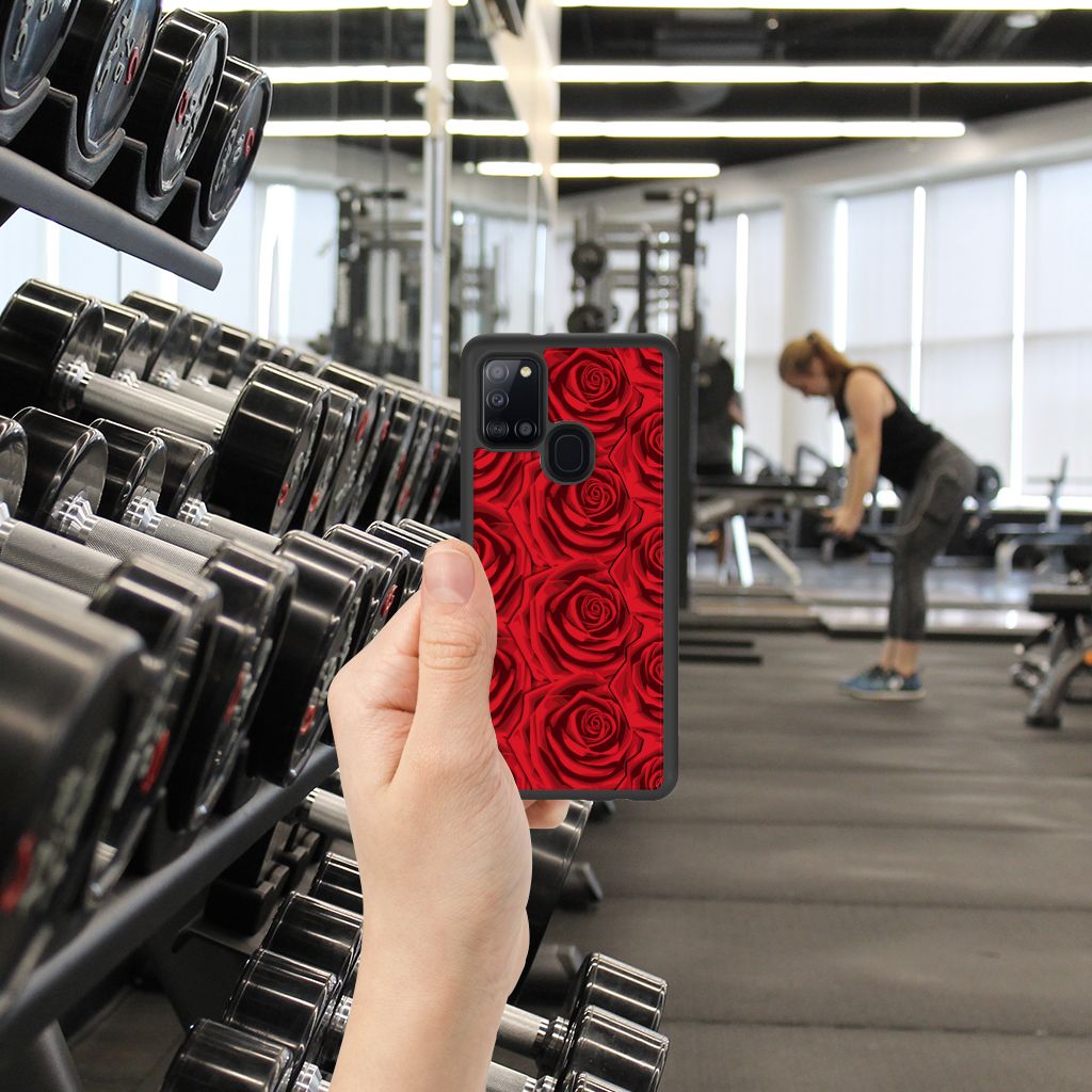Samsung Galaxy A21s Skin Case Red Roses B2C Telecom